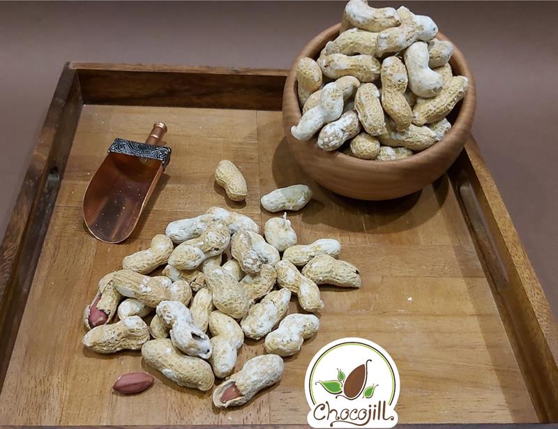 بادام زمینی خارجی با پوست